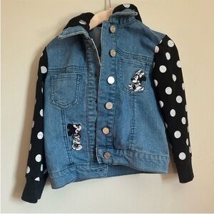 Disney Blue and Black Polka Dot Kids Jacket